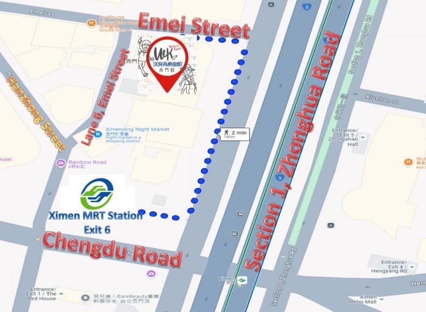 Walker Hotel. Ximen Đài Bắc Ngoại thất bức ảnh
